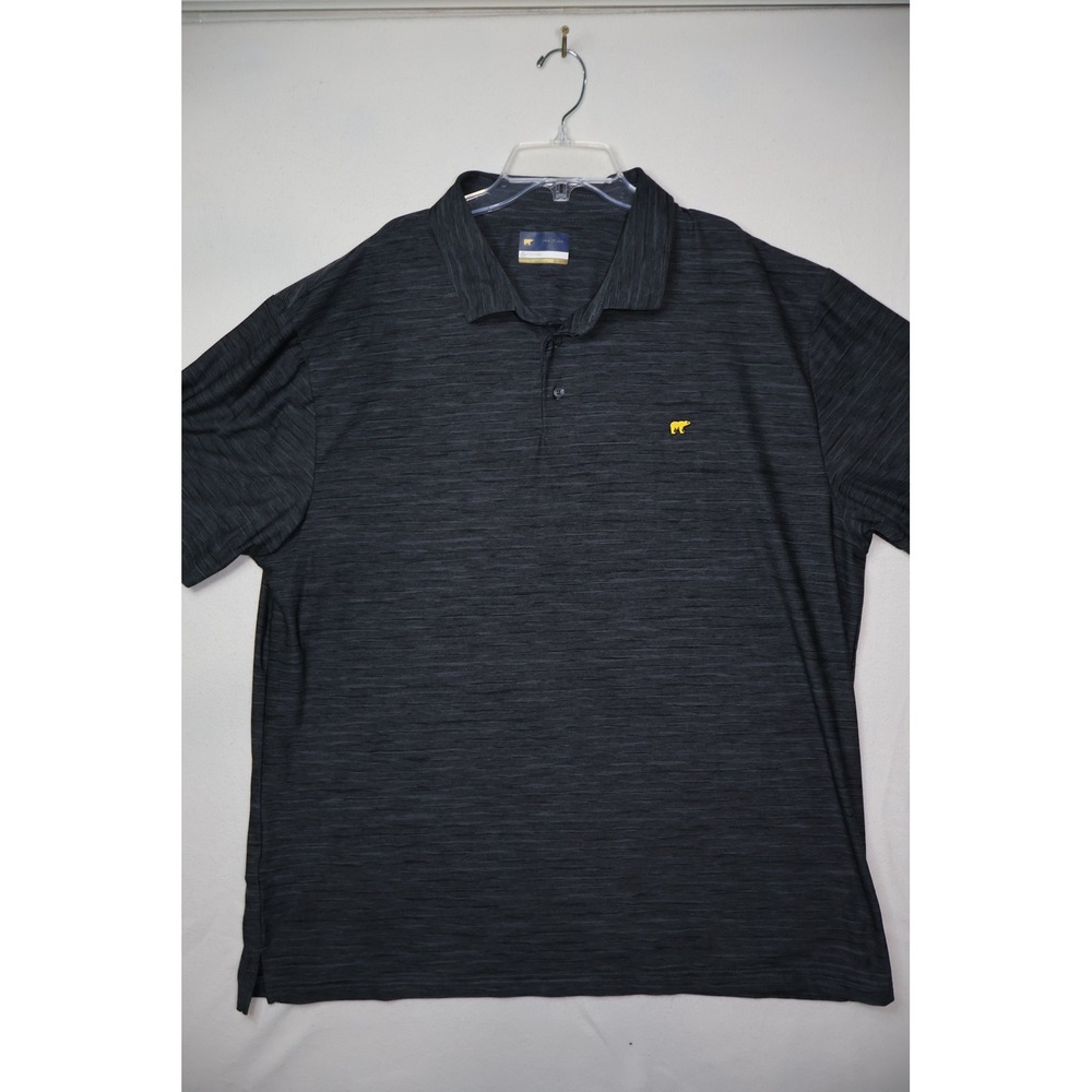 Lot of 2 Jack Nicklaus Mens XXL Golf Polo Shirts StayDri Golden Bear Blue‎ Grey